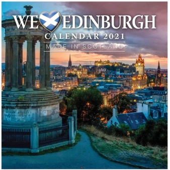2021 We Love Edinburgh Calendar Small Compact