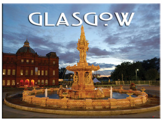 Glasgow Doulton Five Tier 1887 Fountain Metallic Magnet