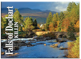 Falls Of Dochart Killin Picture Metallic Fridge Magnet