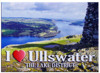 I Love Ullswater The Lake District Picture Metallic Magnet