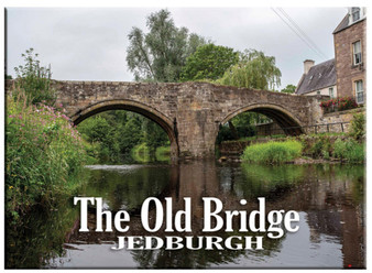 Jedburgh The Old Bridge Picture Metallic Fridge Magnet