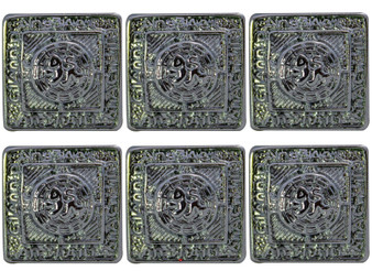 Prince Charlie Dress Buttons Polished Chrome, Small & Large Sets of 6