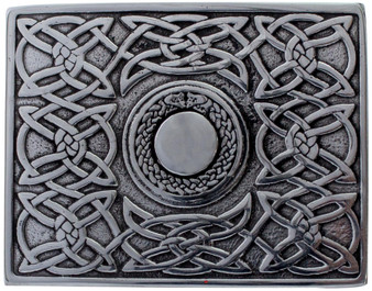 Pewter Torque Kilt Buckle 4 Styles Antique & Chrome Scottish Made