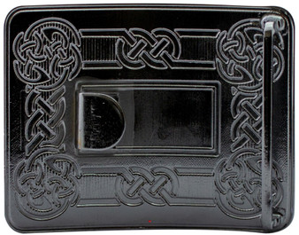 Celtic Swirl Kilt Buckle Polished Finish Scottish Made