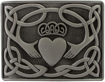 Claddagh Kilt Belt Buckle Scottish Made Scottish Made