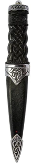Safety Sgian Dubh Pip top with Celtic Knot Handle