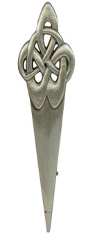 Celtic Swirl Kilt Pin Chrome and Antique Finish 2 styles