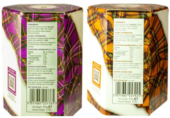 Scottish Venison Haggis and Scotch Whisky Haggis Tin Selection of 2 Tins Made in Scotland