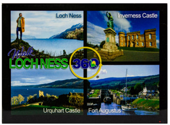 Loch Ness 360 Trail Fridge Magnet Scenic Scottish Locations Dark Background