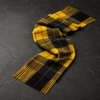 Luxury 100% Cashmere Scottish Clan Scarf MacLeod Dress Modern