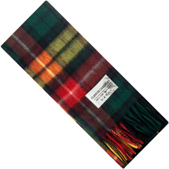 Luxury 100% Cashmere Scottish Clan Scarf Buchanan Modern