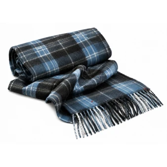 Luxury 100% Cashmere Scottish Clan Scarf Clark Ancient