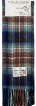 Luxury 100% Cashmere Scottish Clan Scarf Holyrood Modern