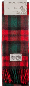 Luxury 100% Cashmere Scottish Clan Scarf Kerr Modern