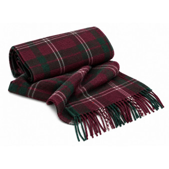 Luxury 100% Cashmere Scottish Clan Scarf Crawford Modern
