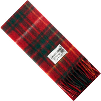 Luxury 100% Cashmere Scottish Clan Scarf Bruce Modern