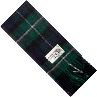 Luxury 100% Cashmere Scottish Clan Scarf MacKenzie Modern