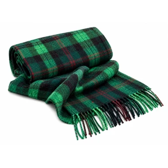 Luxury 100% Cashmere Scottish Clan Scarf Ross Hunting Modern