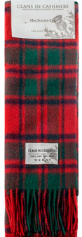 Luxury 100% Cashmere Scottish Clan Scarf MacIntosh Clan Modern