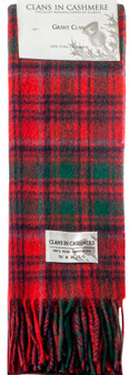 Luxury 100% Cashmere Scottish Clan Scarf Grant Modern