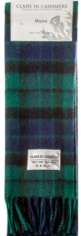Luxury 100% Cashmere Scottish Clan Scarf MacKay Modern