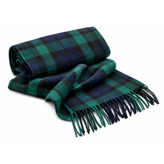 Luxury 100% Cashmere Scottish Clan Scarf MacKay Modern
