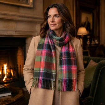 Cashmere Clan Scarf Bruce of Kinnaird Ancient