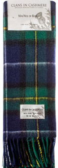 Luxury 100% Cashmere Scottish Clan Scarf MacNeil of Barra Modern