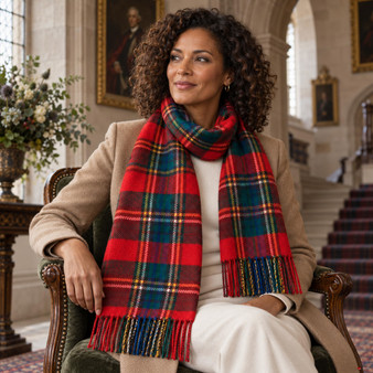 Cashmere Clan Scarf MacLean of Duart Modern