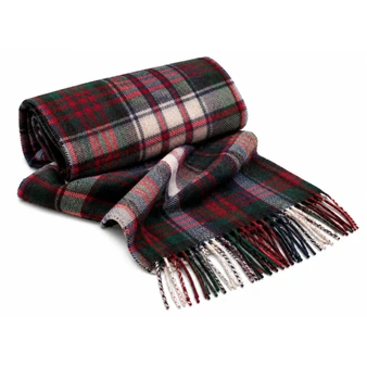 Luxury 100% Cashmere Scottish Clan Scarf MacDonald Dress Modern