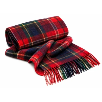 Luxury 100% Cashmere Scottish Clan Scarf MacPherson Clan Modern
