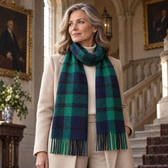 Luxury 100% Cashmere Scottish Clan Scarf Keith Modern