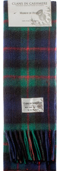 Luxury 100% Cashmere Scottish Clan Scarf Murray of Atholl Modern