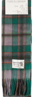 Luxury 100% Cashmere Scottish Clan Scarf Craig Modern