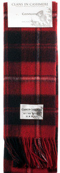 Luxury 100% Cashmere Scottish Clan Scarf Cunningham Modern