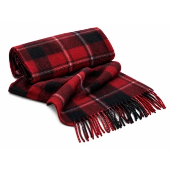 Luxury 100% Cashmere Scottish Clan Scarf Cunningham Modern
