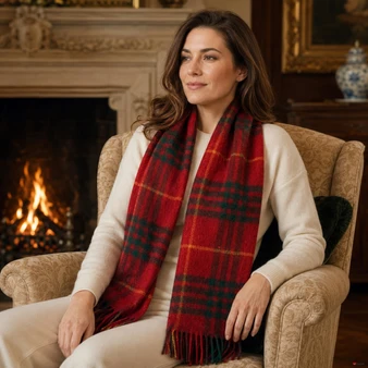 Cashmere Clan Scarf Cameron Clan Modern