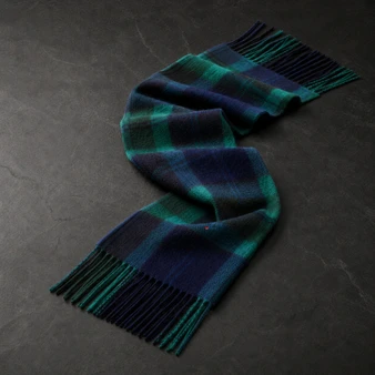 Luxury 100% Cashmere Scottish Clan Scarf Graham of Menteith Modern