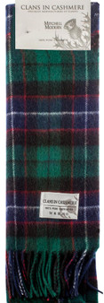 Luxury 100% Cashmere Scottish Clan Scarf Mitchell Modern