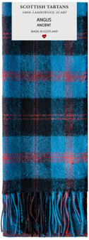 Angus Ancient Tartan Plaid 100% Lambswool Clan Scarf Made in Scotland