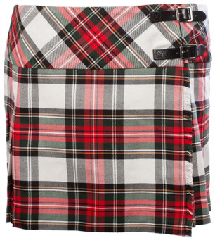 Ladies Pure Wool Tartan Billie Kilt 15" Length Royal Stewart