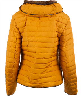 Ladies Fashion Jacket In Pixie Design In Gold Size Small