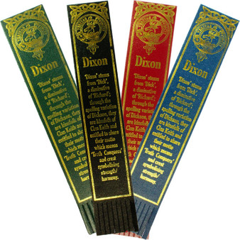 Dixon Scottish Clan Name Leather Bookmark