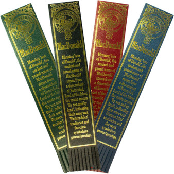 MacDonald Scottish Clan Name Leather Bookmark