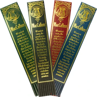 MacCallum Scottish Clan Name Leather Bookmark