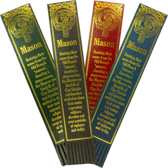 Mason Scottish Clan Name Leather Bookmark
