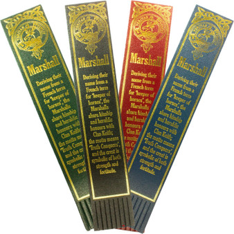 Marshall Scottish Clan Name Leather Bookmark