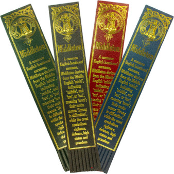 Middleton Scottish Clan Name Leather Bookmark