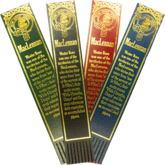 MacLennan Scottish Clan Name Leather Bookmark
