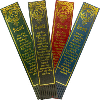 Scott Scottish Clan Name Leather Bookmark